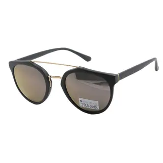 New Designer Black Double Meatal Bridge Handmade Acetate Sunglasses